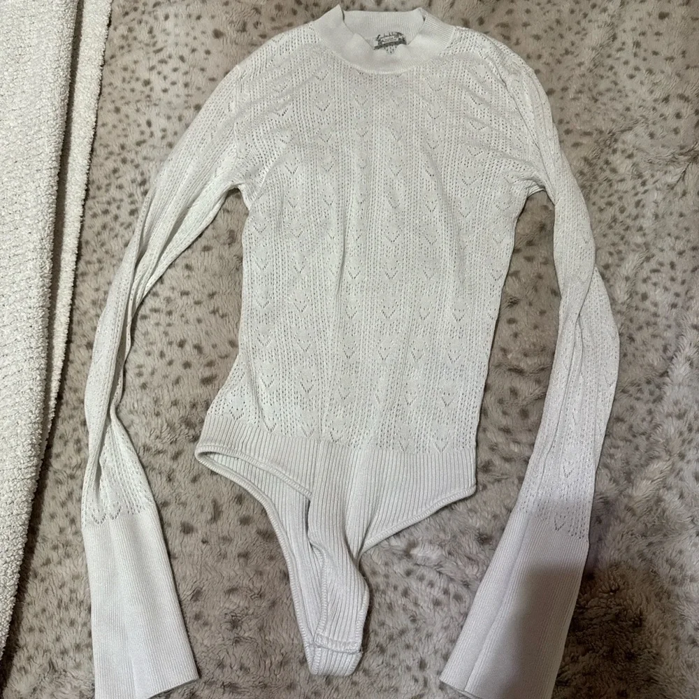 Free People White Knit Bodysuit - Picture 5 of 6